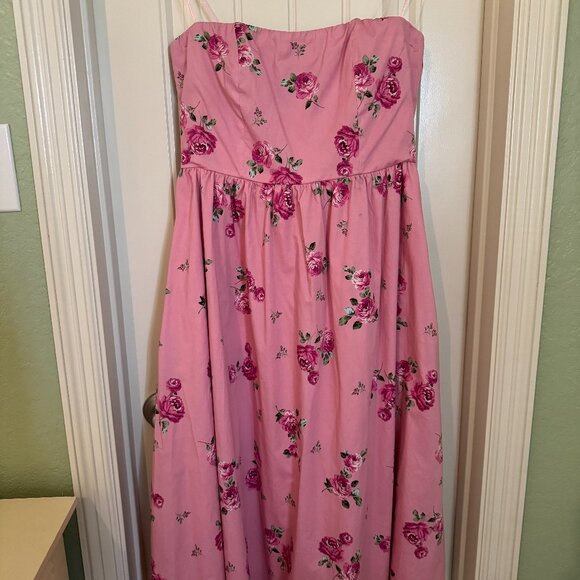 Cynthia Strapless Midi Dress - Picture 1 of 3